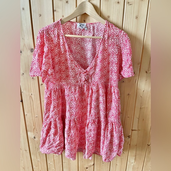 Princess Polly Tops - Princess Polly Red Floral Top